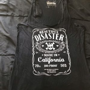 Beautiful Disaster Racerback Tank Top